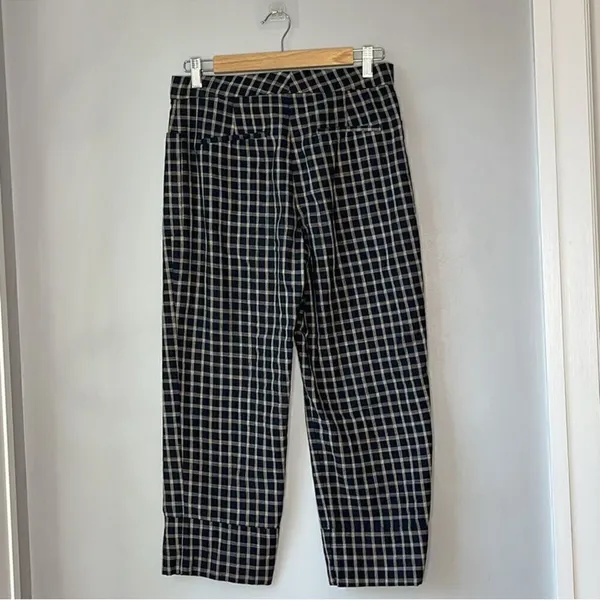 Zara Checkered Plaid Pants Crop - Image 5