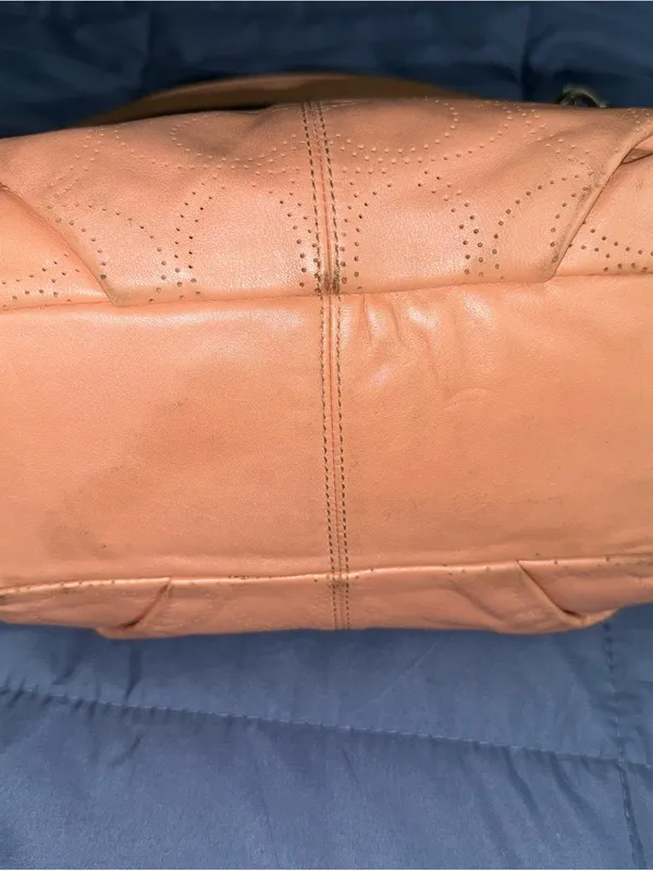 Coach Brooke Perforated Leather Convertible Hobo / Shoulder Bag — Style F16908 - Image 7