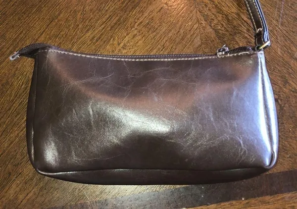 Vintage Brown Change Purse Clutch Handbag - Image 2
