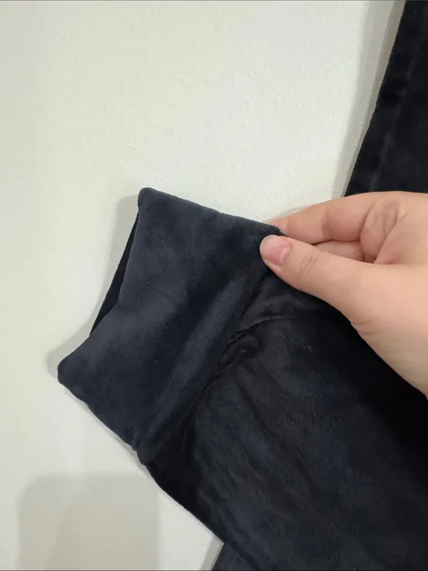 Z Supply Black Mid-Rise Velour Joggers size M flaw no drawstrings - Image 7