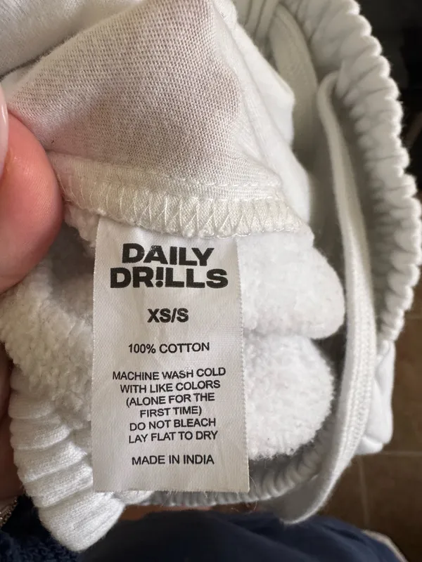Daily Drills Sweatpants White - Image 4