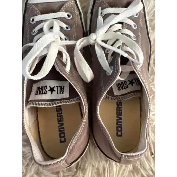 Converse All Star Chuck Taylor Low Top Sneakers Gray Women's Size 9 men Sz‎ 7 - Image 7