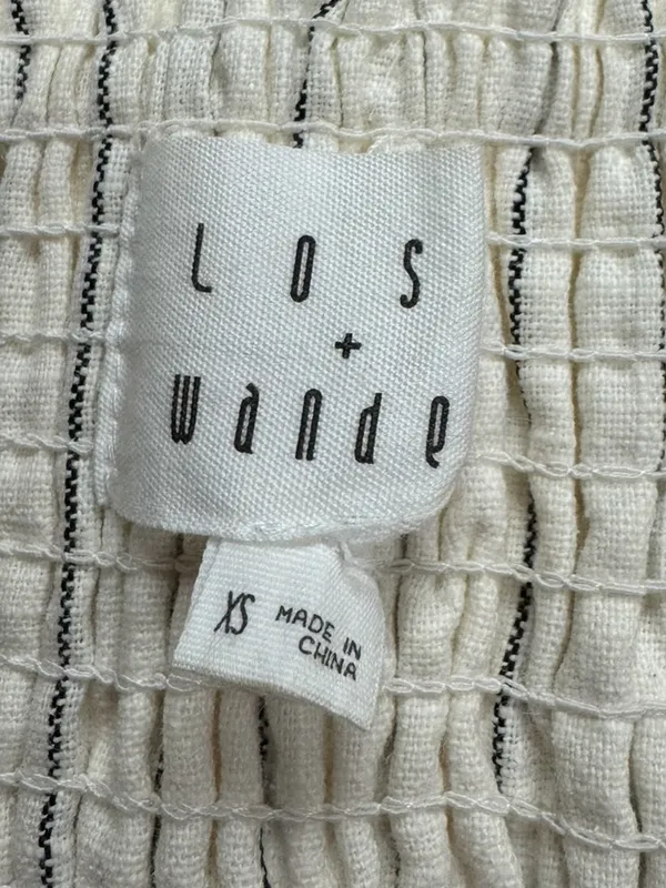 Anthropologie Lost + Wander Linen Paradise Cove Striped Jumpsuit Women’s XS - Image 3