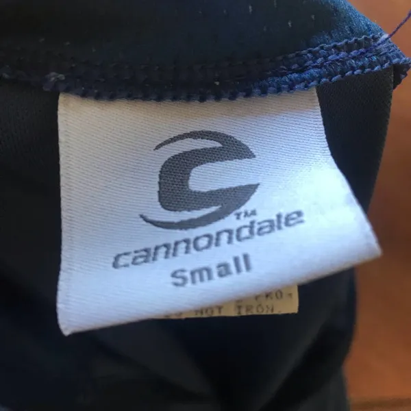 Cannondale 1/4 Zip Short Sleeve Blue Cycling Shirt Jersey Women's Size Small - Image 7