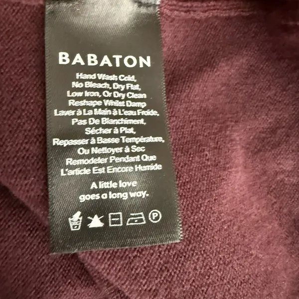 Babaton Merino Wool Long Sleeve Front Tie Sweater‎ - Image 4