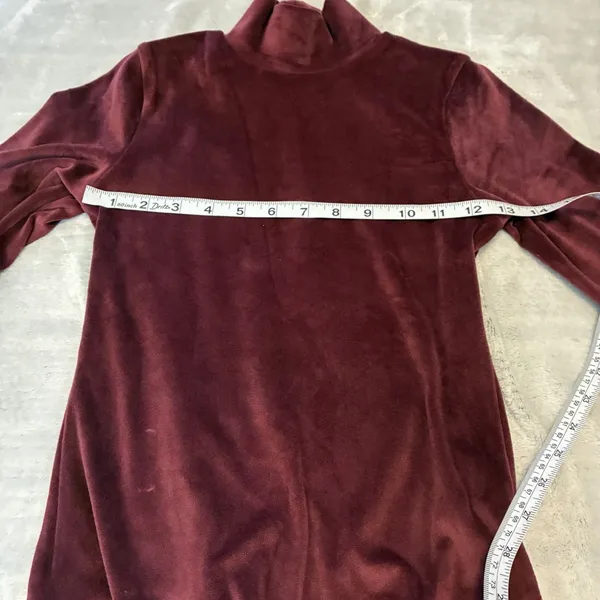 New American Eagle Womens Medium Long Sleeve Soft Velour Snap Closure Bodysuit - Image 5