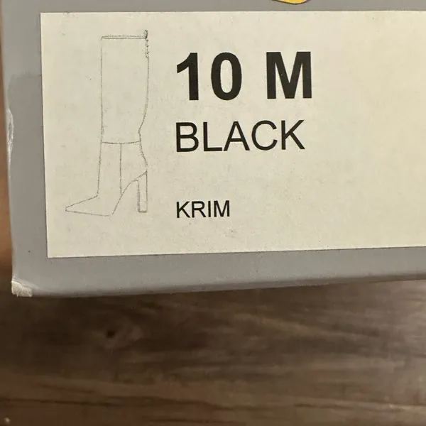JLO JENNIFER LOPEZ Black Krim Boots Size 10 - Image 11