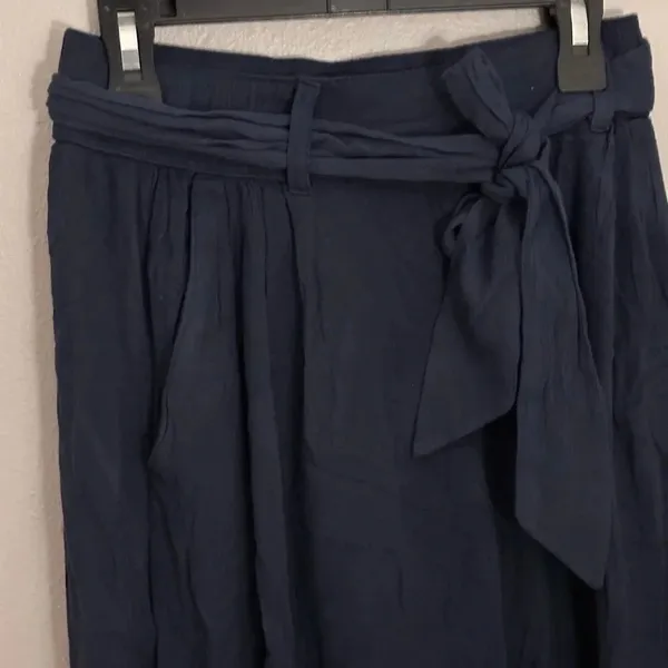 Hollister Co. Ultra High Rise Culottes‎ Pants Navy Size XS Women - Image 9