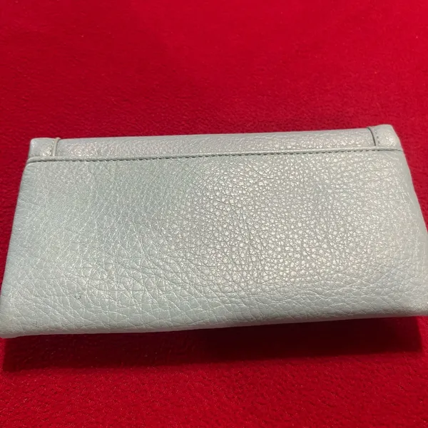 Pebbled Light Blue Leather Fold - Image 4
