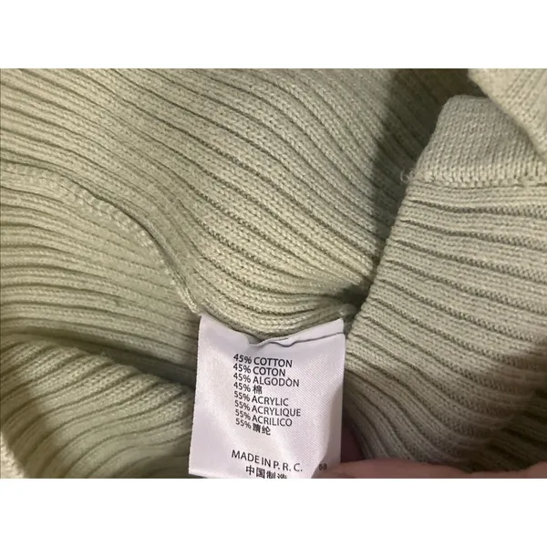 Brandy Melville Mint Green V-Neck Button Cardigan Sweater One Size Preppy Casual - Image 5