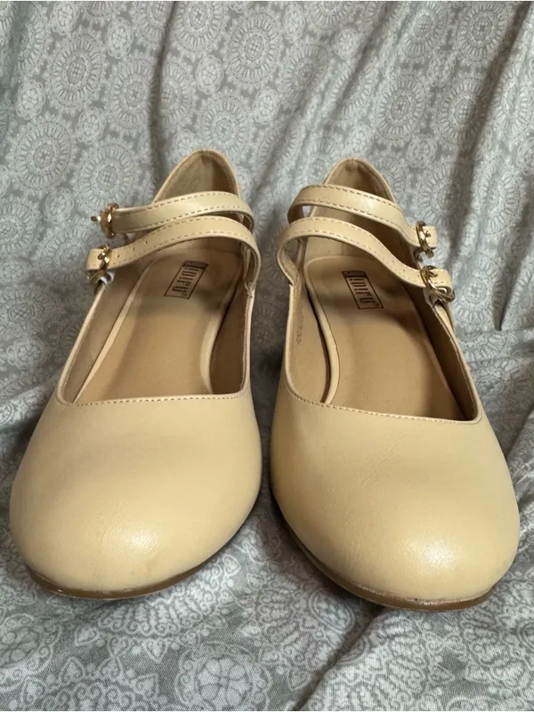 Didifu Nude Block Heel Pumps - Neutral Beige - Image 3