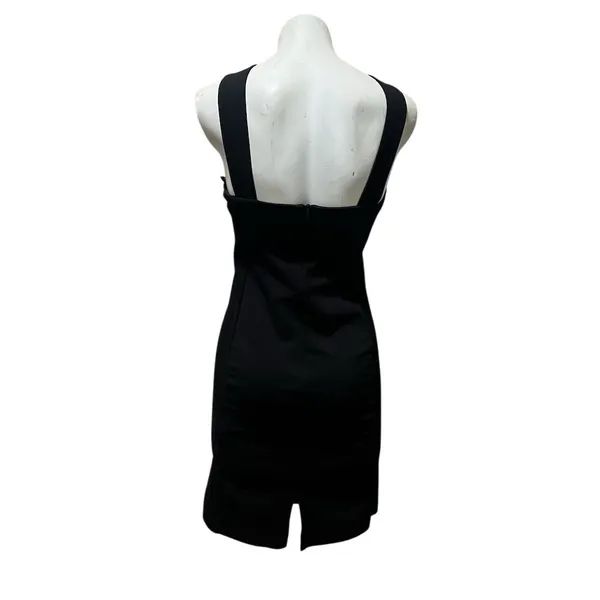 Zara Women's Black Bodycon Knee Length Dress Size M Sleeveless - Image 6
