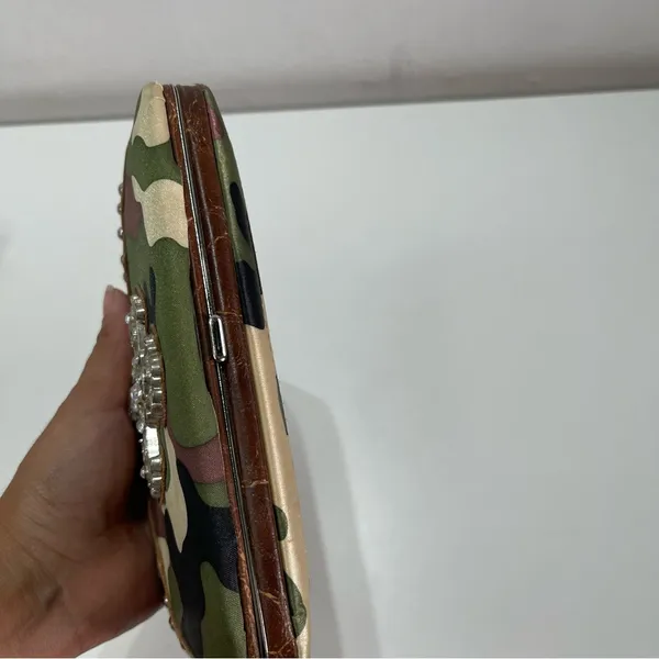 Y2K Camouflage Cross Bifold Wallet Rhinestone Clutch Country Road Cowgirl Grunge - Image 9