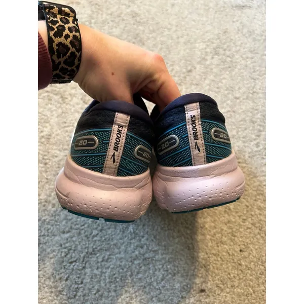 Brooks Glycerin 20 Womens Running Shoes Navy‎ Teal Pink 1203691B499 Size 9.5 B - Image 2
