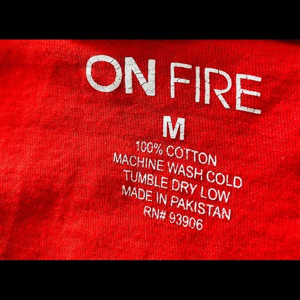 On Fire women's cutoff T-shirt medium rr - Image 3