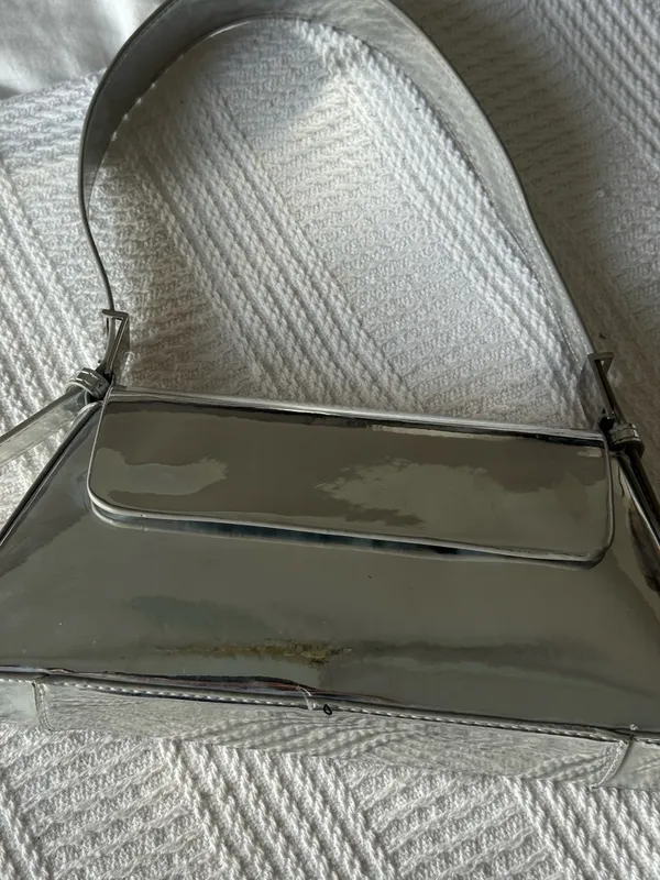 ZARA Silver Purse  - Image 6