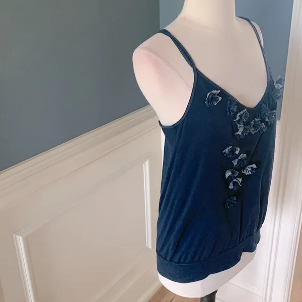 Hollister Tank Top Navy Blue Strappy Womens Medium fits M L - Image 7