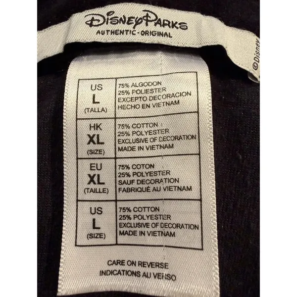Disney Parks Mickey Mouse Velour Hoodie Black Rhinestone Y2K Women L - Image 12