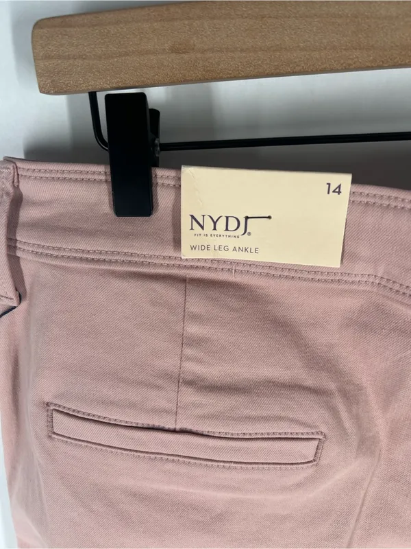 NYDJ Mona High Waist Ankle Wide Leg Trouser Jeans — Size 14 NWT - Image 7