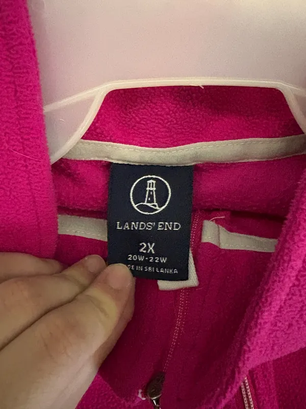 Quarter zip Pink Size XXL - Image 3