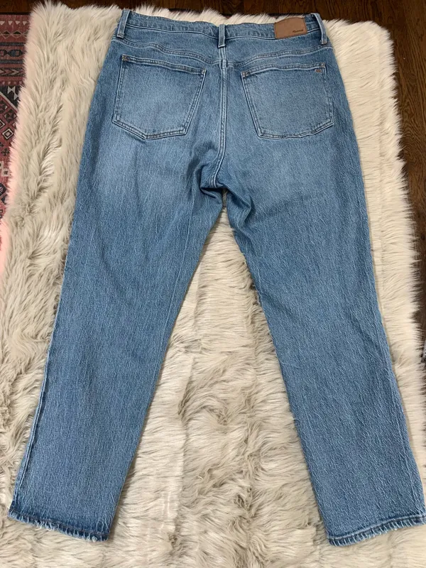 Madewell The Perfect Vintage Jean Belbury Wash High Waist Tapered Mom Jeans Size - Image 4