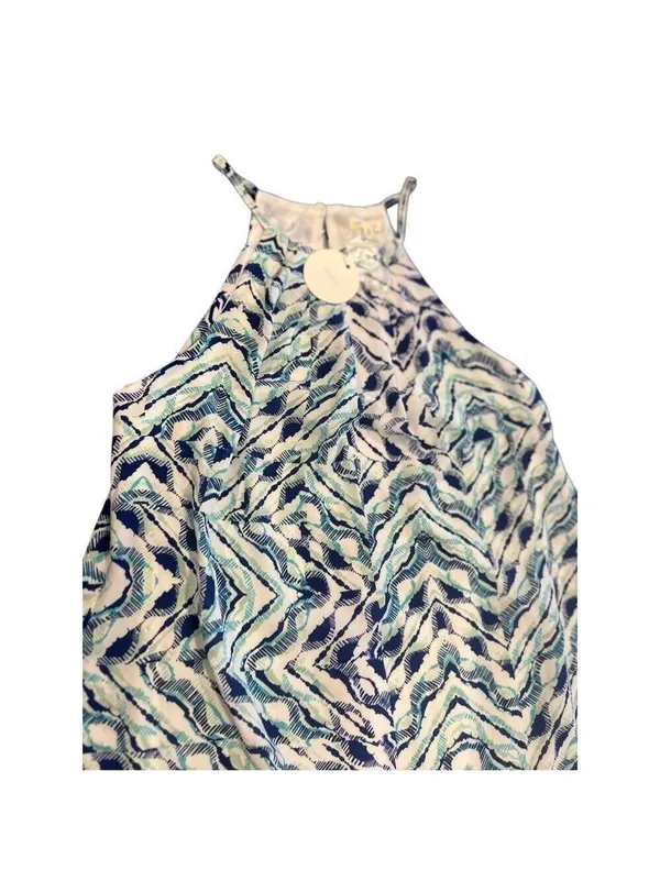 NWT En Creme Geometric Halter Shift Dress Size S - Image 4