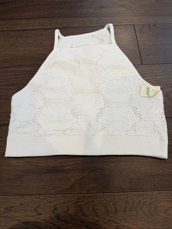 aerie White Lace Sports Bra Size XS NWT - C53-017 - Image 5