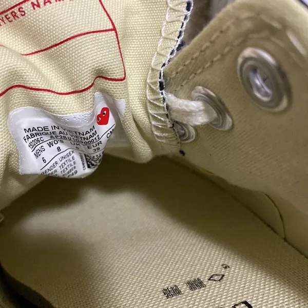 Comme des Garcons Play x Converse Play One Heart Sneakers - Image 4
