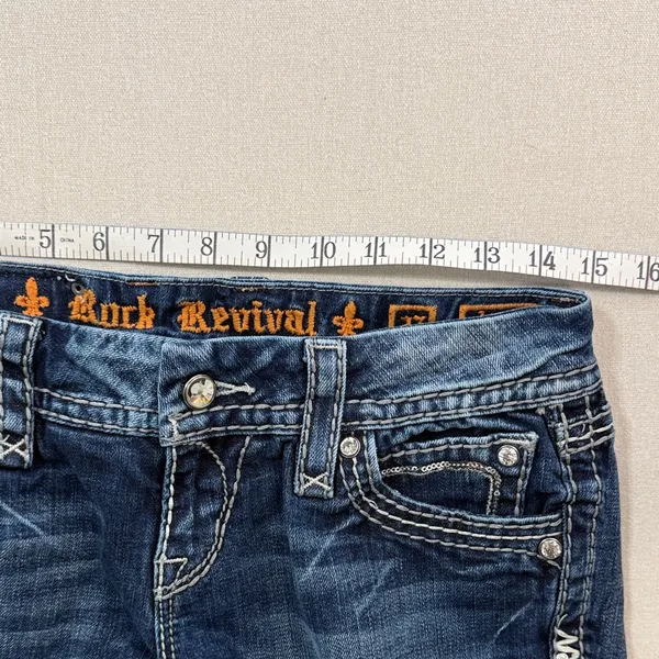 Rock Revival Blue Straight Leg Jeans - Image 5