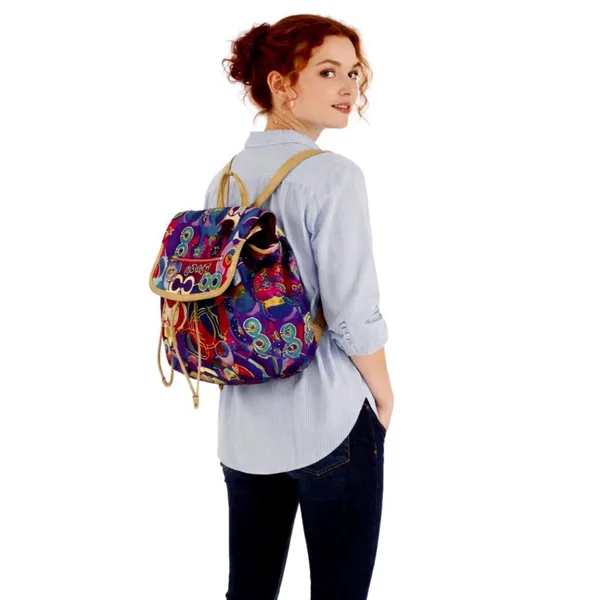 COACH Poppy Pop C Graffiti Backpack Wide Adjustable Straps W/ COACH DUST BAG - Image 2