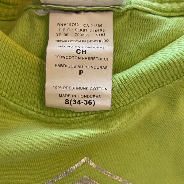 Harley Davidson Y2K Neon Lime Green Alabama Graphic Tee Shirt Size Small - Image 8