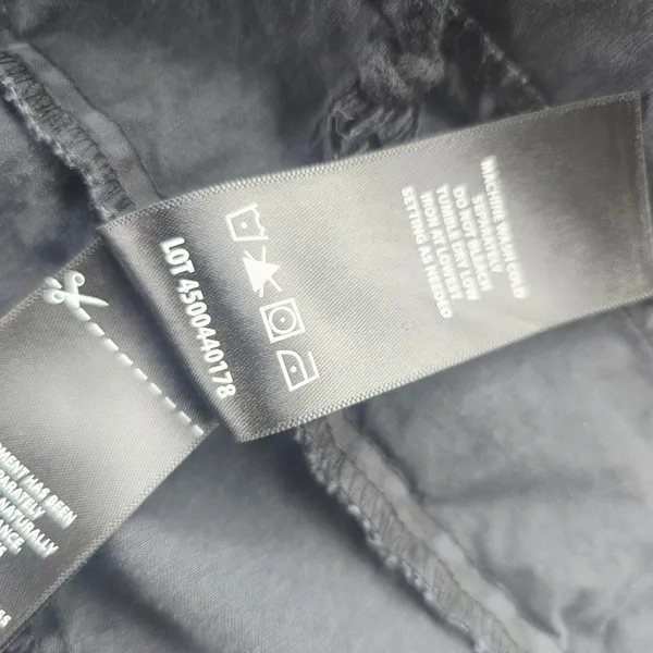 Buffalo David Bitton Utility Jacket‎ Military Drawstring Waist Black Small - Image 7