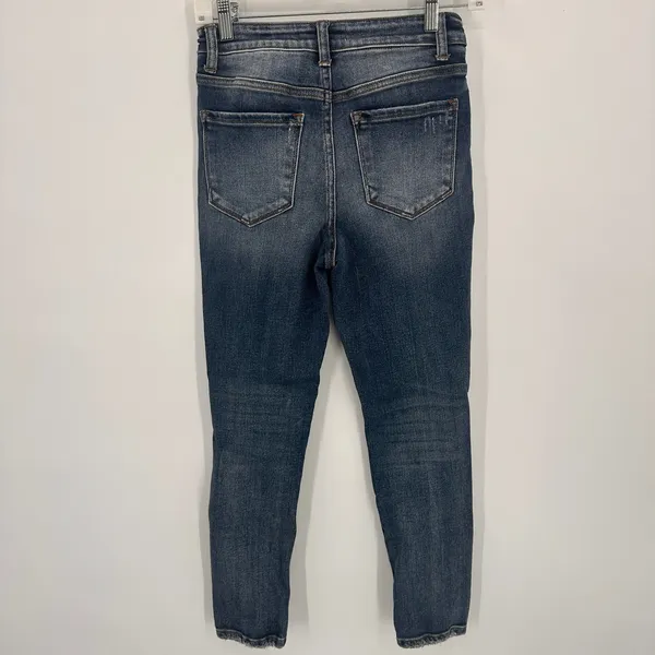 Vervet Blue Women's Distressed Hayley High Rise Skinny Jeans Size 27 - Image 5