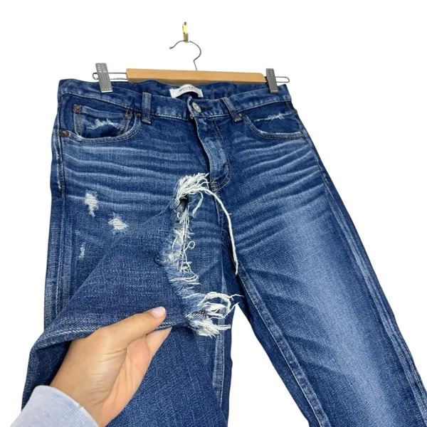 Moussy Daleville Long Vintage‎ Dark Wash Distressed Jeans - Image 5