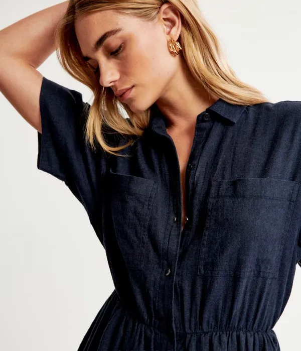 Abercrombie Linen Shirt Dress - Image 2
