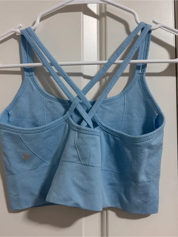 Zella Light Blue Strappy Sports Bralette - Image 2