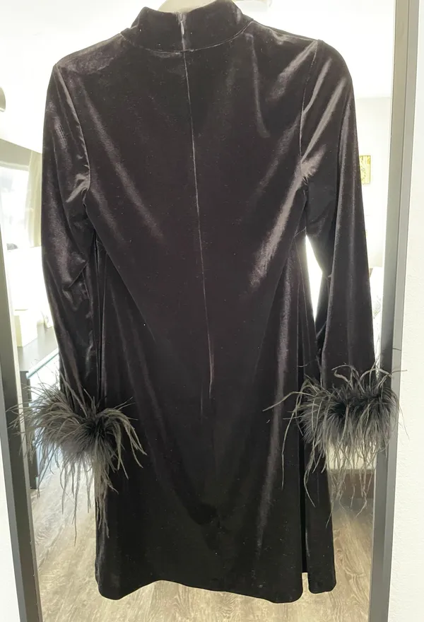 Black Velvet Dress - Image 3