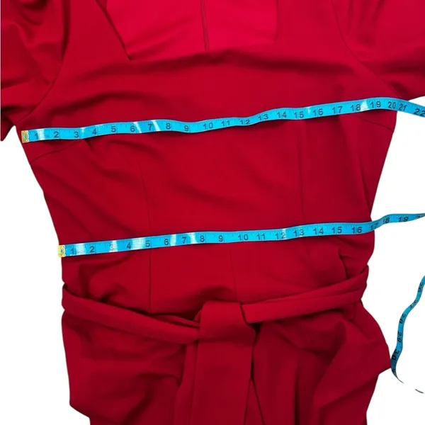Alex Marie Deep Red Wide-Leg Women's Jumpsuit Size XL. J-18 - Image 13