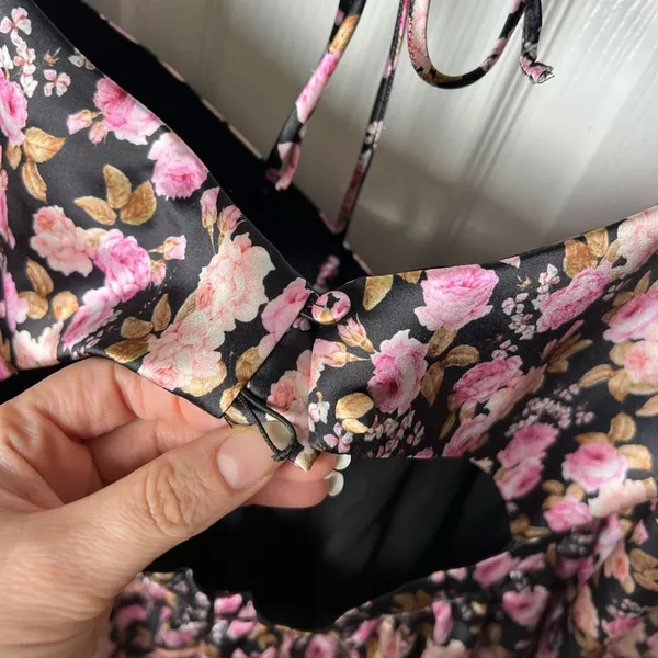 For Love And Lemons Floral Kate Long Sleeve Mini Dress M - Image 7