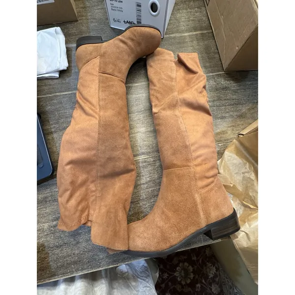 Lucky Brand Calypso Tall Pull-On Riding Boots in Ginger Size‎ 5 - Image 5