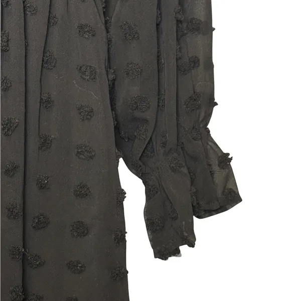 Chic Black Long Sleeve Dress Size L - Image 2