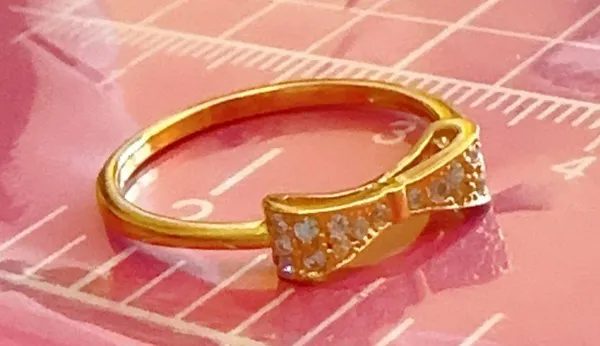 Emma Madison size 5 ring 18kt gold over sterling silver - Image 9
