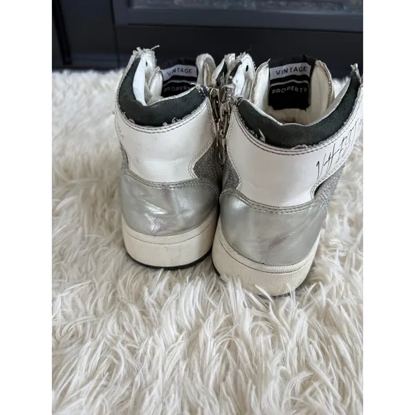 Vintage Havana Womens High‎ Top Sneakers Rhinestone Star White Silver Size 5 - Image 5