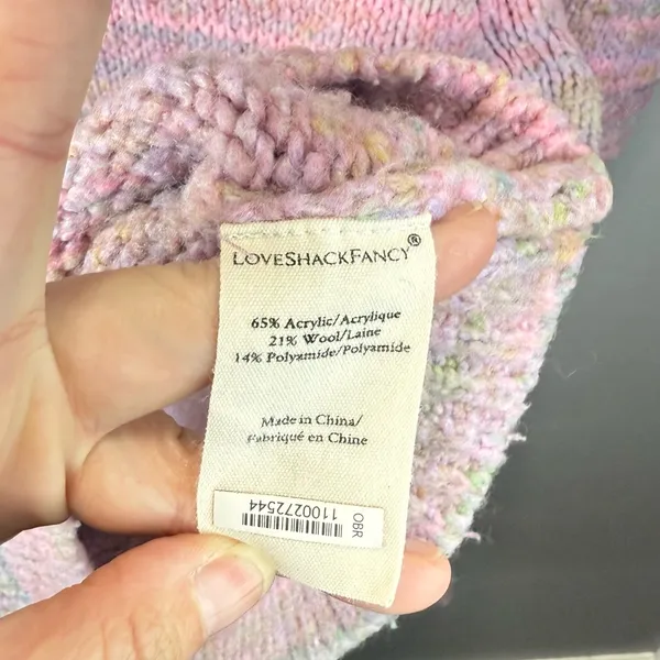 LoveShackFancy‎ Women's Aquarius Pullover Sweater Size Large - Image 5