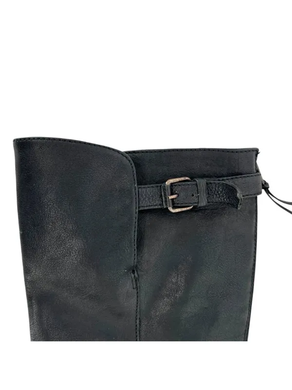 J.Crew Emmett Black Leather Tall Riding Boots Size 7.5 Classic Equestrian Style - Image 12