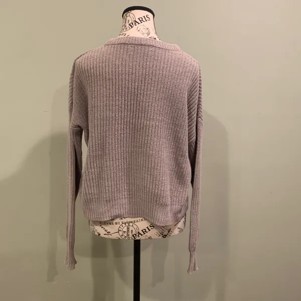 Urban Outfitters Women's Medium Taupe Tan Knit Casual Crewneck Pullover Sweater - Image 4