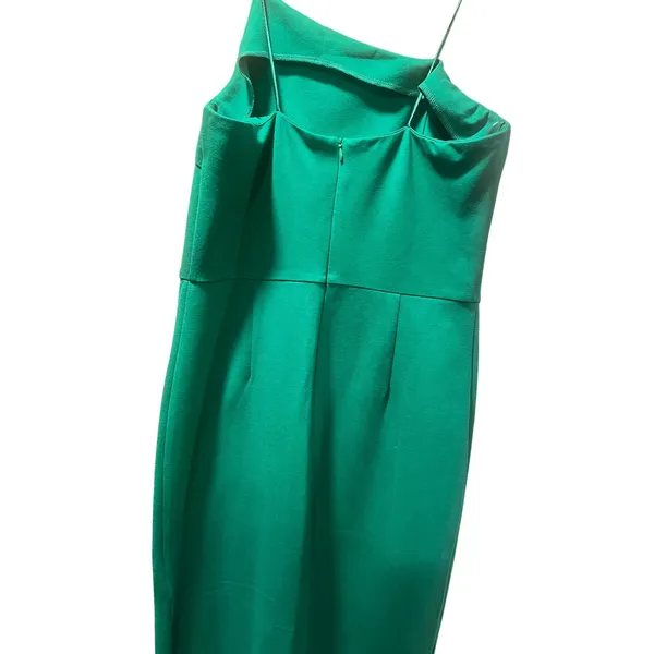 Billy J Boutique Green Spaghetti Strap Bodycon Slit Midi Dress Size US 10 - Image 6