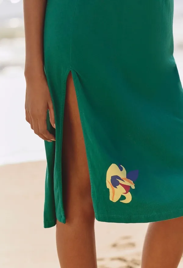 Anthropologie Celandine x Claire Colin Crew-Neck T-Shirt Midi Dress, Size XXS - Image 5