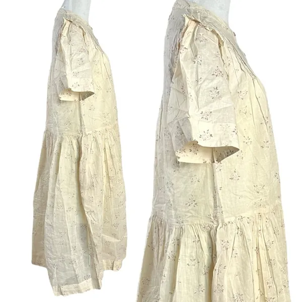 Free People Dainty Ethereal Cottage Bella Mae Midi Dress Vanilla Floral Small - Image 11