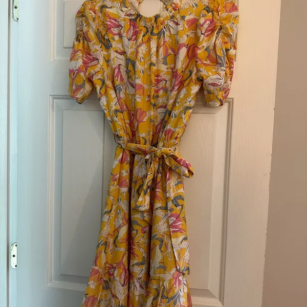 THML Yellow Floral Dress - Image 4